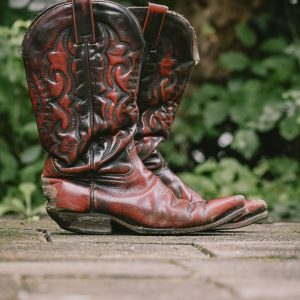 Vintage Leather Cowboy Boots